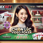 Hình ảnh hướng dẫn chiến lược chơi Video Poker hiệu quả trên 8xbet.